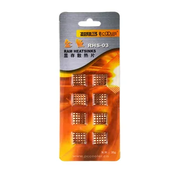 

RHS-03 Memory Graphics Card Heat Sink with Adhesive Pure Copper for Notebook PC Motherboard 8pcs/set