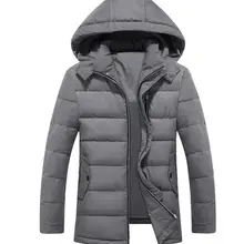Зимняя куртка мужская 9XL плюс fertilizer XL Мужская хлопковая куртка Свободная с капюшоном пуховая хлопковая стеганая одежда Casaco Masculino XD670