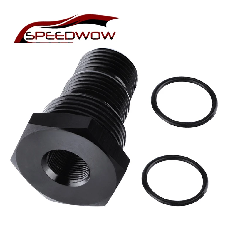 SPEEDWOW 1PC Automotive Threaded Oil Filter Adapter 1/2 28 or 5/8 24 to