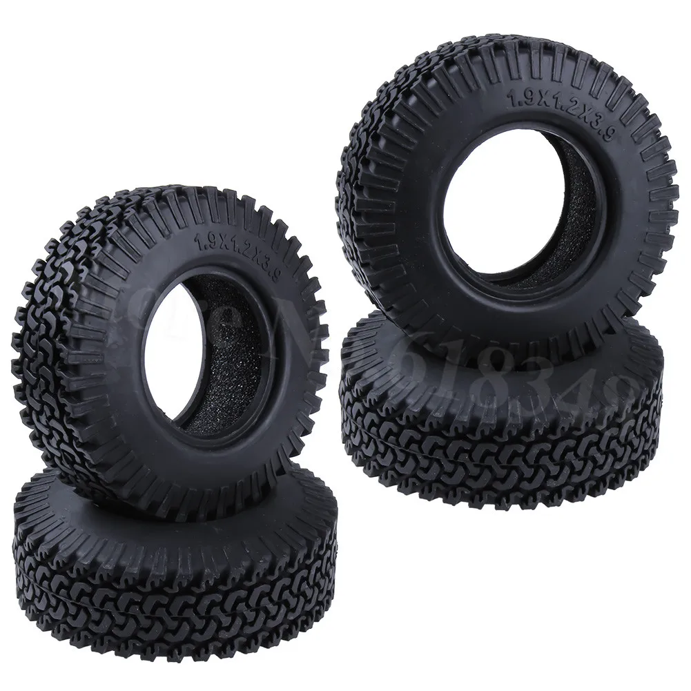 4Pcs 98mm RC Rock Crawler Climbing Tires With Foam Inserts ID 52mm