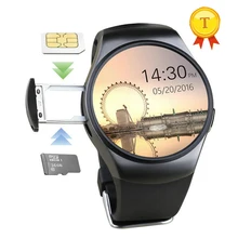 Лидер продаж Полный Круглый IPS сердечного ритма Смарт часы MTK2502 BT4.0 SmartWatch phonewatch с сим-карты для iOS смартфонов на базе Android
