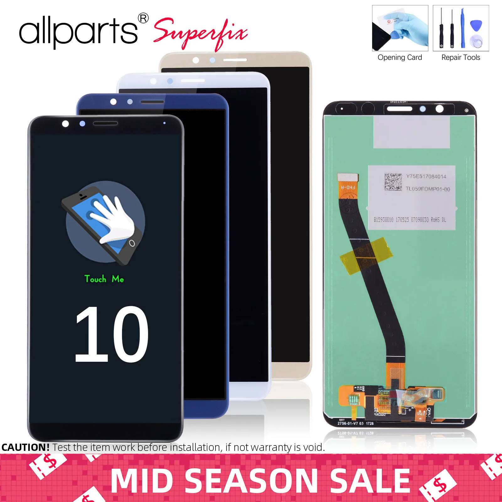 

5.93'' LCD For HUAWEI Honor 7X Display Touch Screen Digitizer for Huawei Honor 7X Display Replacement Parts