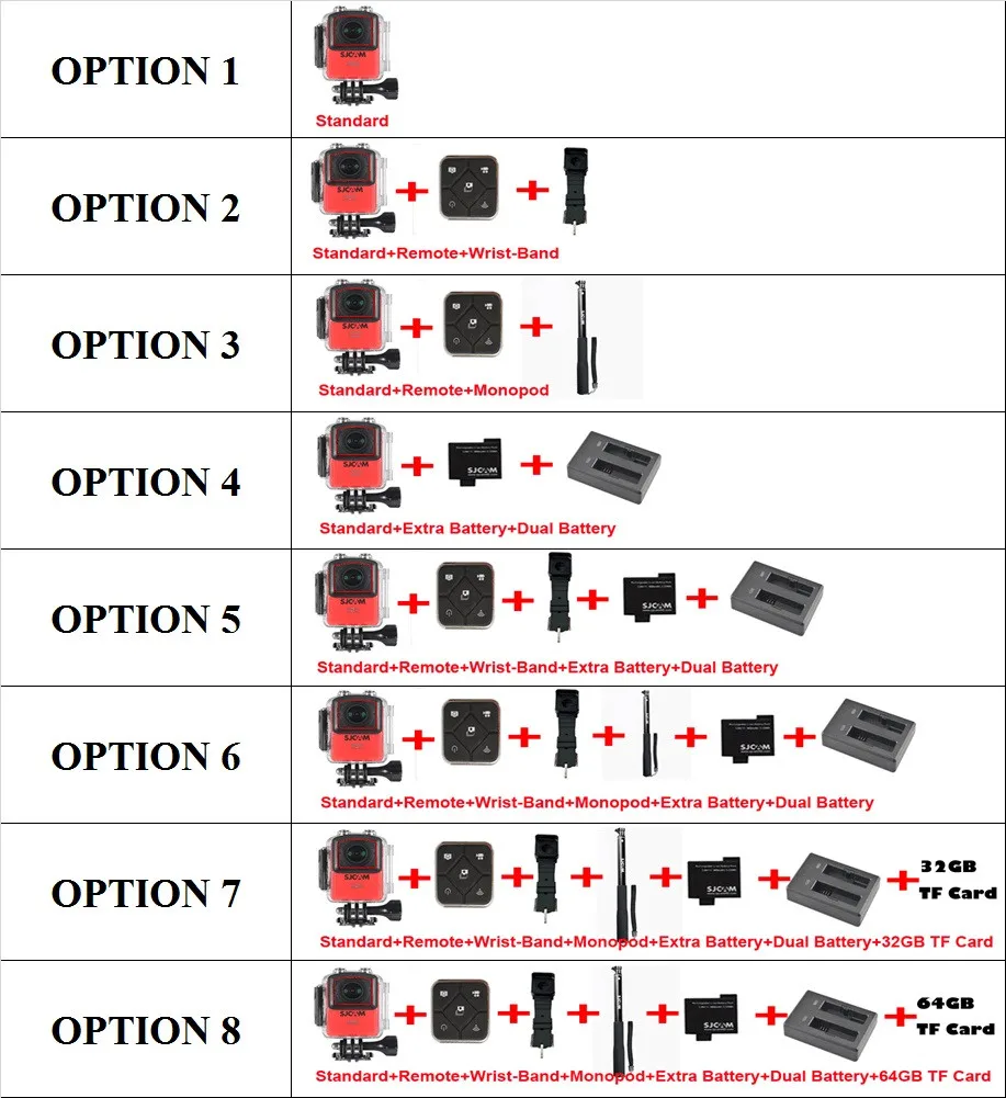 Original SJCAM M20 Wifi Gyro Sport Action Camera HD 2160P 16MP 4K Waterproof DV Bluetooth watch self timer lever remote control