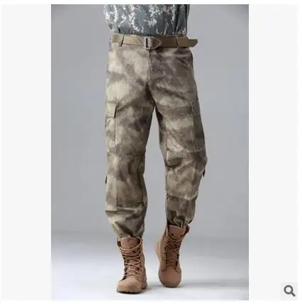 black casual pants Men's Army Camouflage Cargo pants New 2017 Brand Trouser Male Casual Man Pantalon Homme Military Material Multi-pockets Pants best casual pants for men Casual Pants