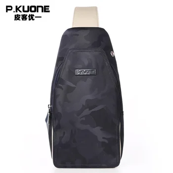 

New Fashion Cartoon Monster Nylon Men's Chest Bag Fashion Travel Crossbody Bag Camouflage Messenger Bag P750583 Camouflage Blue