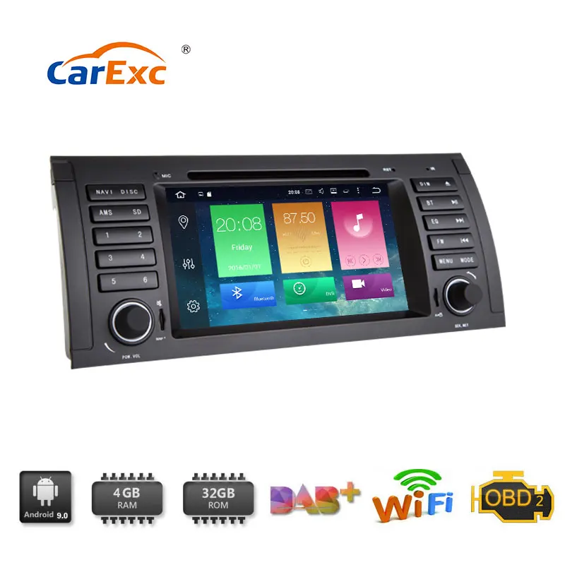 Discount Octa-Core Android 9.0 FOR BMW 5 Series E53 X5 E39 M5 520I 525I 528I 530I 535I Car Radio DVD GPS Navi System Carplay 5