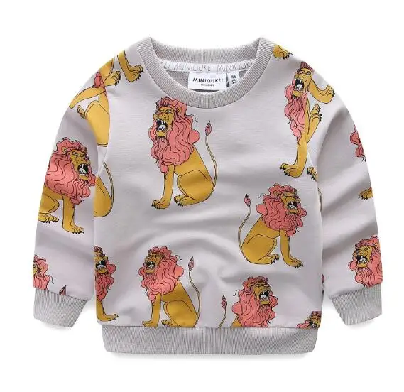 

5pcs/lot Baby girls coat kids children clothing long sleeve Lion Spring boy sweatshirt 1-5T sylvia 564415099703