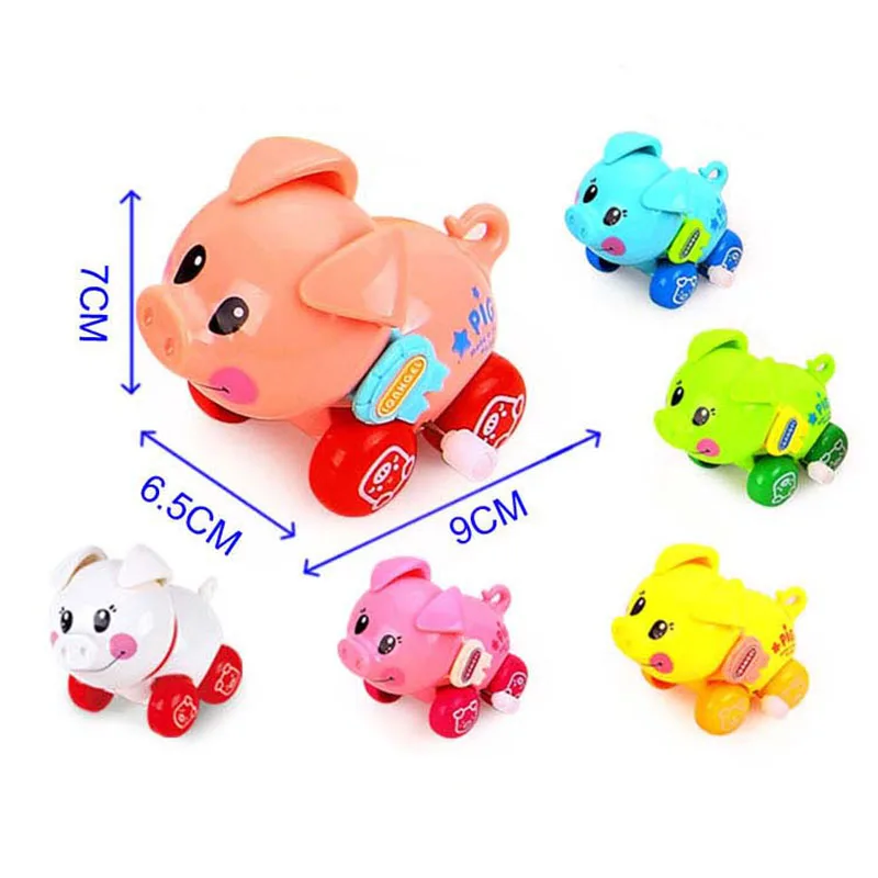 2018 New Arrival cute Wind Up Children pig Toy Clockwork Spring Pig
