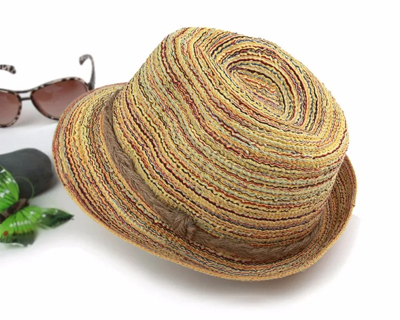 Sombreros женские летние шляпы девушки красочные соломенные шляпы от ...