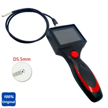 Портативный 3," ЖК-дисплей промышленный видеоскоп бороскоп OD 5,5 мм видео инспекционный видеоэндоскоп с IP67 Водонепроницаемый Камера видеоэндоскоп