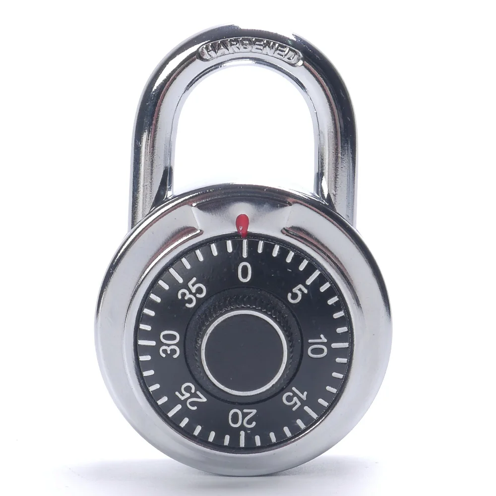 

1 pc Rotary Padlock Digit Combination Code Lock Safe Round Dial Number Luggage Suitcase Security Bicycle Suitcase Drawer Cabinet