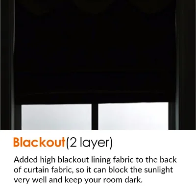 Современные затемненные шторы римские шторы рольставни для гостиной - Цвет: Blackout 2 layers