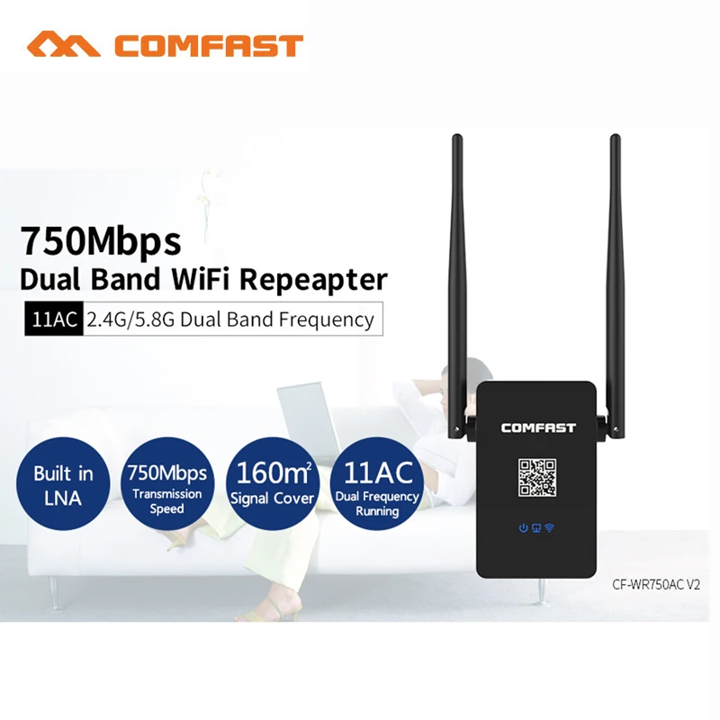 Prix pour Nouveau CF-WR750AC Professionnel Sans Fil Wifi Répéteur 750 Mbps Dual Band 2.4/5.8G Range Expander Signal Booster Extender Prix pour Nouveau CF-WR750AC Professionnel Sans Fil Wifi Répéteur 750 Mbps Dual Band 2.4/5.8G Range Expander Signal Booster Extender