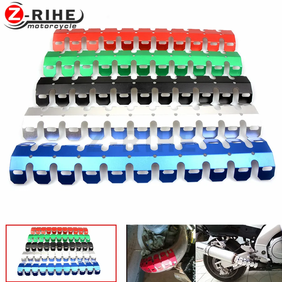 

FOR Moto - 49CM Universal Motorcycle Exhaust Muffler Pipe Leg Protector Heat Shield Cover FOR crf 250 CR 125 CR CRF XR XL CRM 8