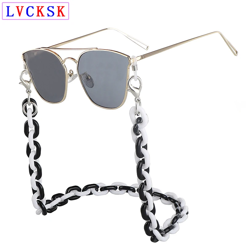 

1pcs 60cm Sunglasses Chain Lanyard Turtle Amber Strap Necklace Acrylic Eyeglasses Eyewear Chains Cord For Reading Glasses A3