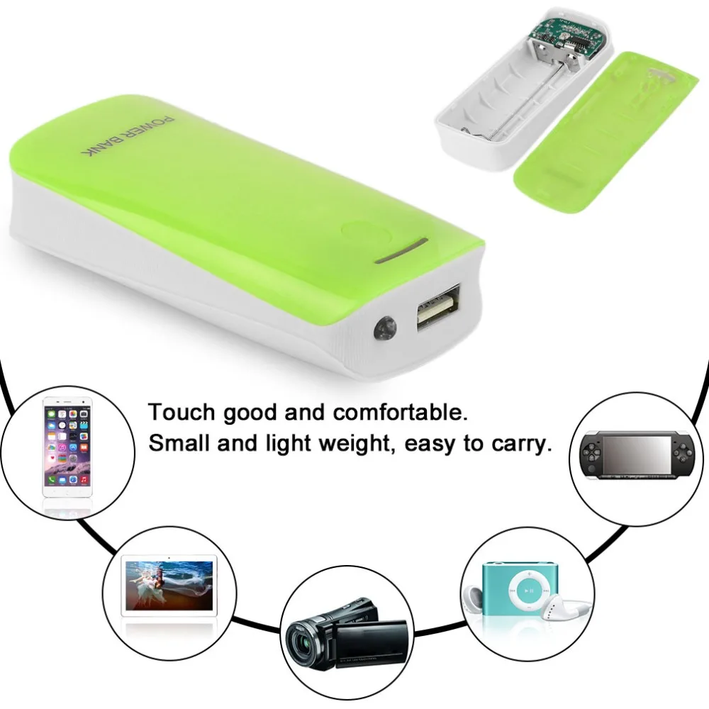 Creative Design 5600mAh USB Charging Portable External Backup Battery Charger 2*18650 Battery Power Bank Case Creative Design 5600mAh USB Charging Portable External Backup Battery Charger 2*18650 Battery Power Bank Case