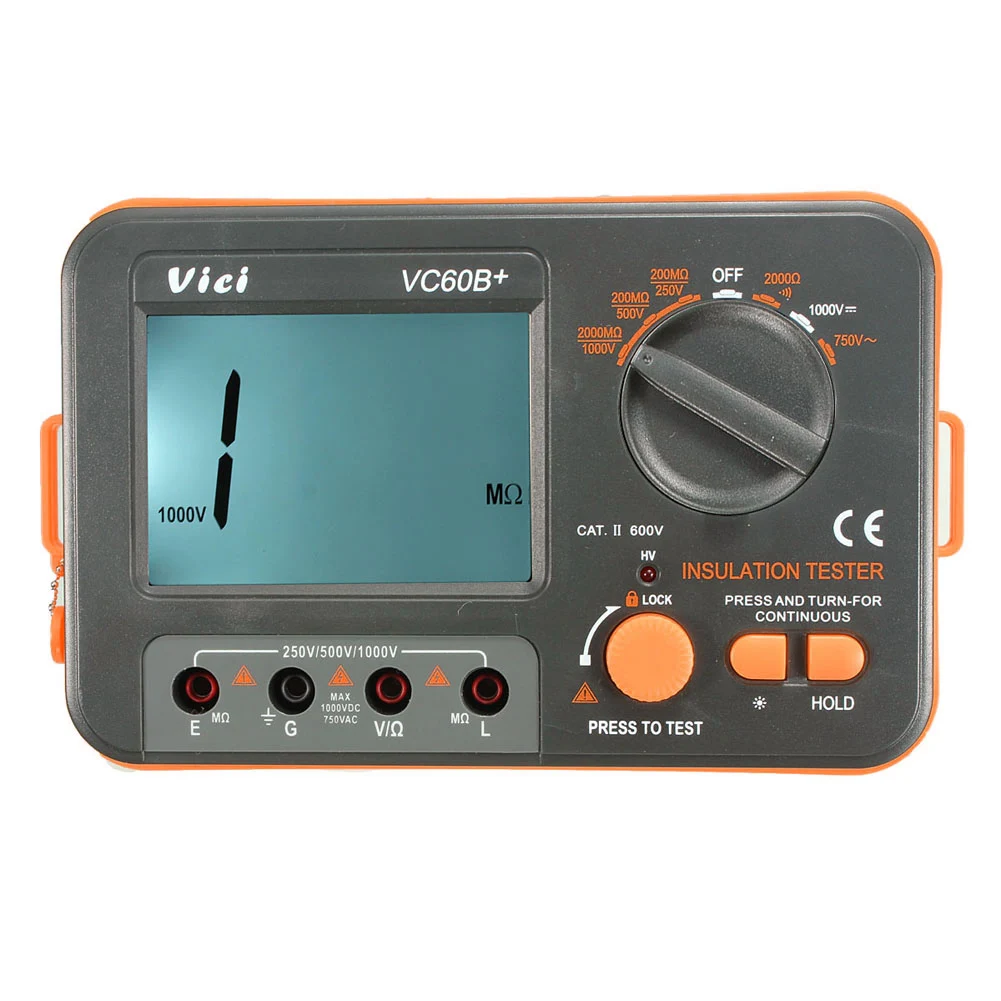 

Digital Insulation Resistance Tester Megger MegOhm Meter 250V 500V 1000V QJS Shop