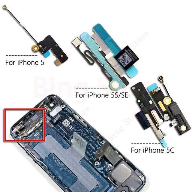For iPhone 5 5S 5C SE 6 6Plus 6S 6S Plus WiFi Antenna Cable Antenna Wifi Cover Signal Line Flex