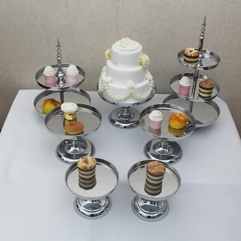 

3pcs-7pcs Transparent Acrylic Birthday Wedding Cake Stand Decoration Set