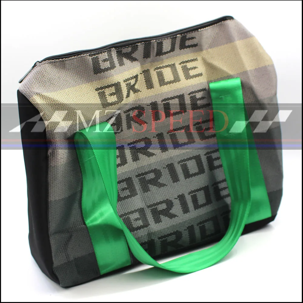 JDM стиль невесты гоночная сумка мессенджер сумки Дорожная сумка с гоночными ремнями ремни черный зеленый синий