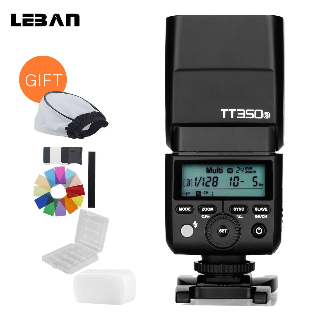 Godox Mini Speedlite TT350S Camera Flash TTL HSS GN36 1/8000S for Sony