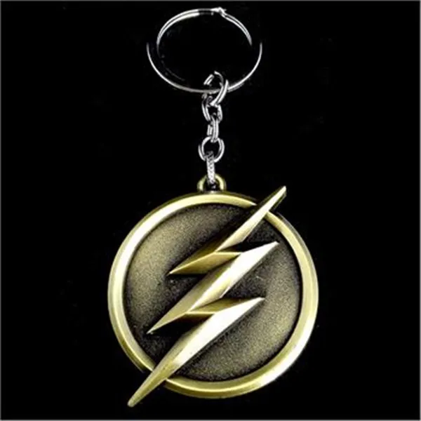 Superhero Justice League The Flash Design Logo Alloy Key Chains Keychain Keyring 