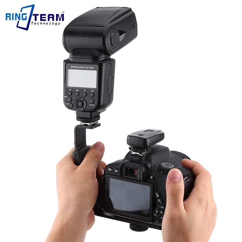 Photography Video Flash Camera Grip L Bracket Holder With 2 Standard Side Hot Shoe Mount DSLR Holder BLACK