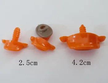 25x10mm 42x18mm orange kolor zwierząt kaczka usta zabawki z tworzywa sztucznego ustalenia i miękka podkładka -rozmiar opcja tanie i dobre opinie masckaszem CN (pochodzenie) Unisex Akcesoria Doll Accessories round