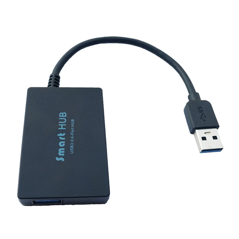 FORNORM USB 3,0 концентратор 4 порта USB hub-разветвитель Супер Скоростной пластиковый хаб высокая скорость для ноутбука ПК компьютер