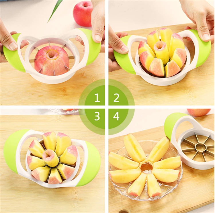 Apple Slicers Corers Tool Cut fruit Multi function Stainless Steel Fruit Vegetable font b Salad b