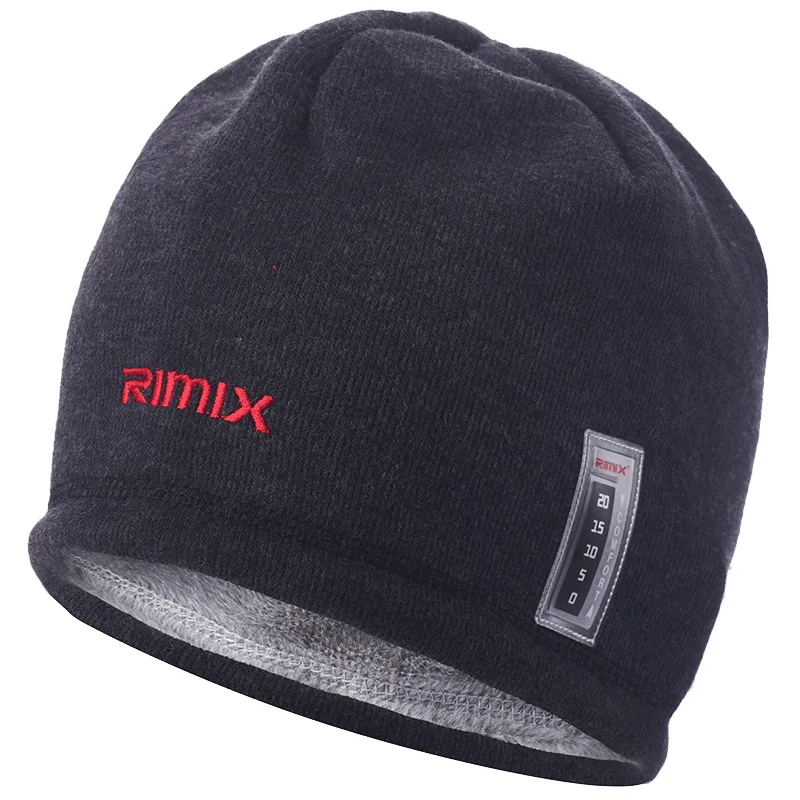 

Wool hat winter Hat Plush Knitted Outdoor Sports/climbing/skiing/hiking Cap with Thermometer