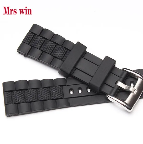Prix pour Mme gagner bracelet de Montre 20mm NEW Caoutchouc de Silicone Montre de Courroie De Bande En Acier Montre Boucle Pour Marque AR5865 montre bienvenue en gros Prix pour Mme gagner bracelet de Montre 20mm NEW Caoutchouc de Silicone Montre de Courroie De Bande En Acier Montre Boucle Pour Marque AR5865 montre bienvenue en gros