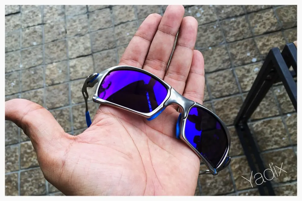 Biru ungu lensa pengganti untuk oakley 