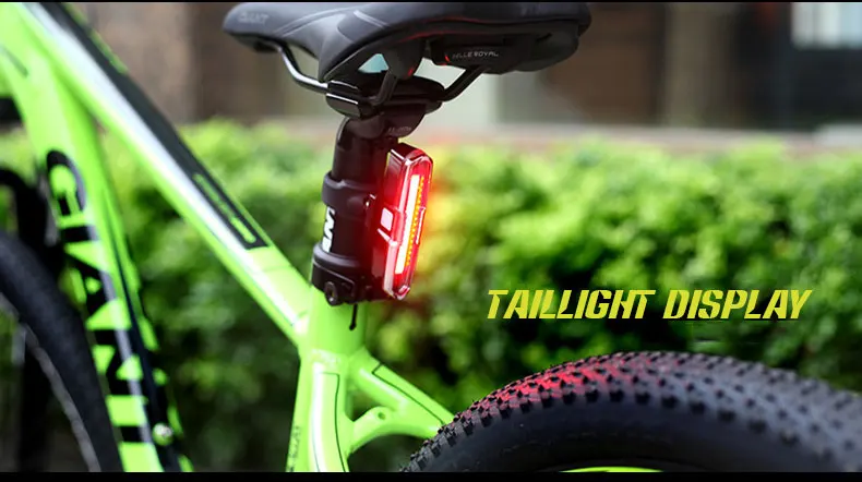 Excellent USB Rechargeable Front Rear Bicycle Light Lithium Battery LED Bike Taillight Cycling Helmet Light Lamp Mount Bicycle Accessories 7