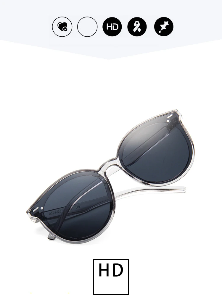 Новые Классические овальные женские солнцезащитные очки, Женские винтажные Роскошные Пластиковые брендовые дизайнерские солнцезащитные очки «кошачий глаз» UV400, модные очки