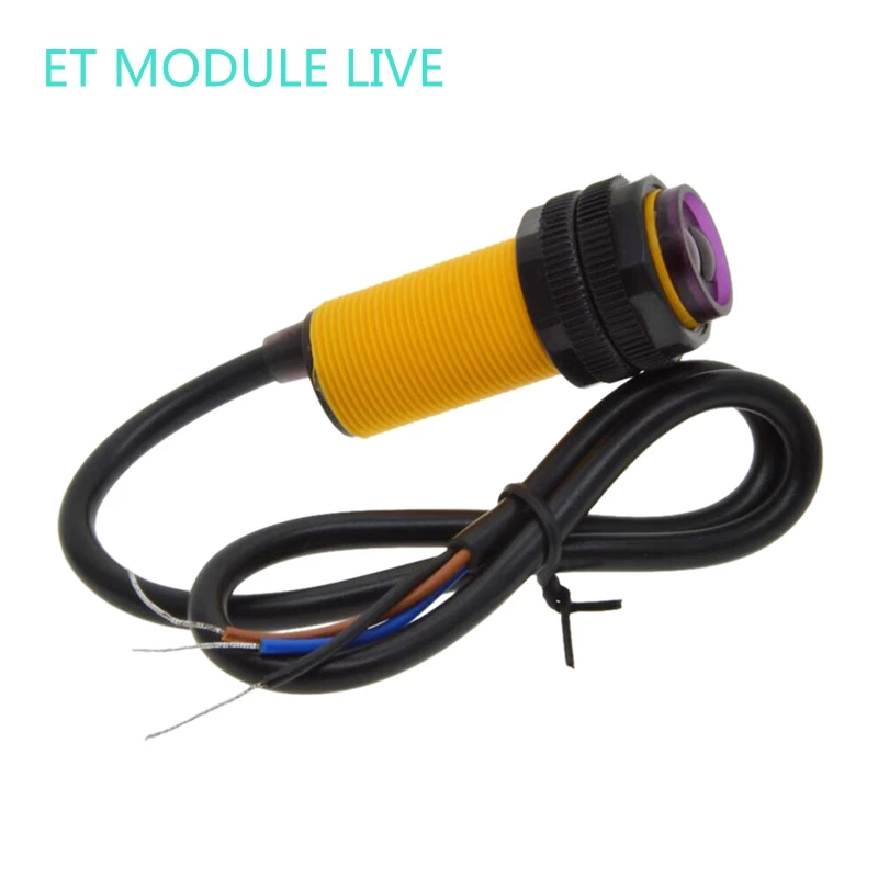 

MH-ET LIVE E18-D80NK Smart Car Robot Infrared Obstacle Avoidance Photoelectric Sensor Proximity Switch 3-80cm Detection Adjust