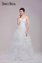 2017 Real Photos Sweetheart Sleeveless Pleats Mermaid Wedding Dresses Beaded Top Chapel Train Floor-Length Long Bridal Gowns