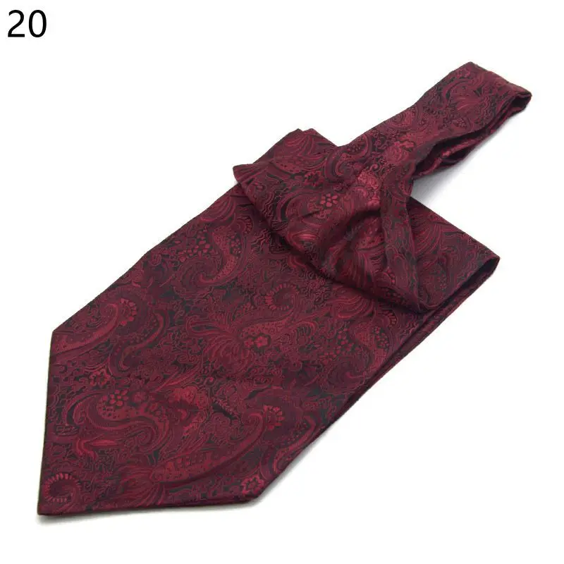 Men's  cravat suit silk scarf business collar wide tie retro pattern shirt scarf wedding party accessories