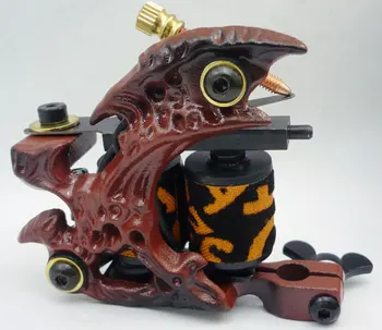 

10Pcs/lot Pro Casting Iron Tattoo Machine 10 Wraps coil stainless steel Tattoos Body Art Gun Coil Machine LPC-ITM-7048-2B