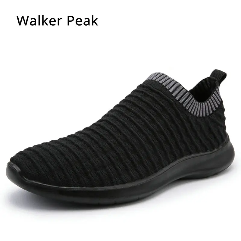 

Mens Casual Shoes Mesh Sneakers Male Summer Fashion loafers Rubber Shoe for man Big Size 45 Breathable Flats 2019 Walker Peak