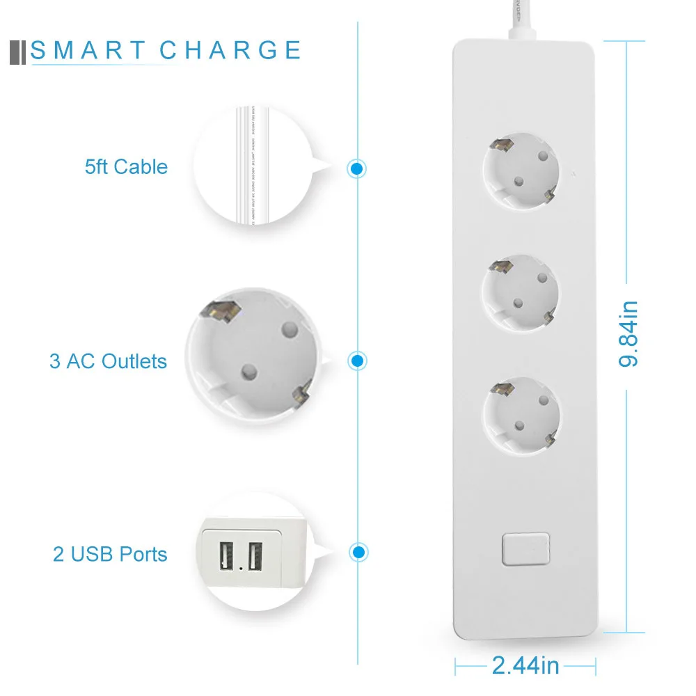 Tomada de soquete de energia inteligente