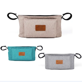 

Waterproof Baby Stroller Accessory Hanging Basket Diapers Organizer Storage Bag