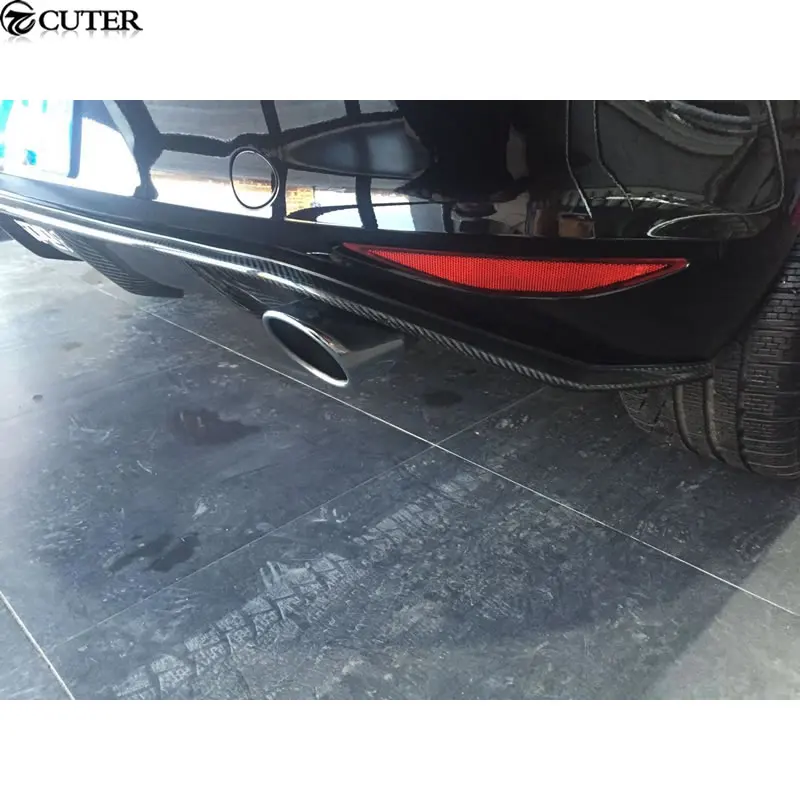 Двухсторонний одинарный карбоновый бампер Golf 7 MK7 GTI для VW VII комплект