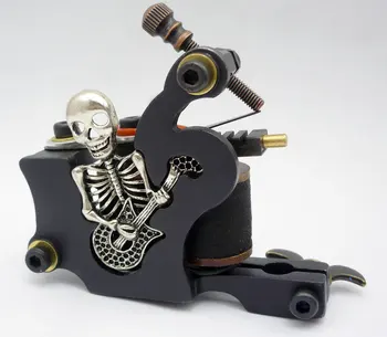 

5Pcs/lot Professional Handmade Tattoo Machine 10 Wrap Coils Iron Cast Frame Custom Tattoo Gun For Liner Shader HTM-6269