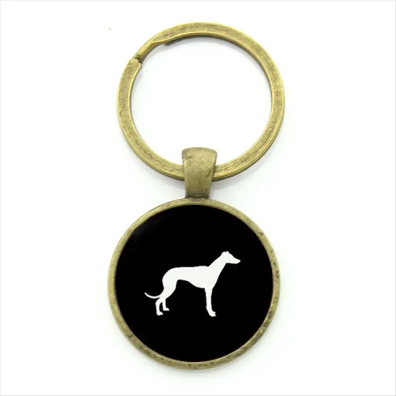 TAFREE Cute Dachshund key chain vintage minimalist hound silhouette art keychain lovely dog profile picture jewelry KC354 - Цвет: KC413