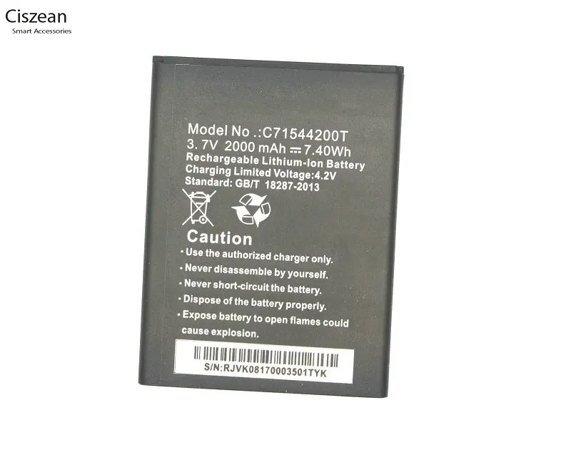 Ciszean 10 шт./лот C71544200T 2000 мАч умная фотобатарея для BLU Studio G D790L D790U D790 + код