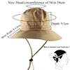 UPF50 + – chapeau de soleil en maille pour femmes et hommes, casquette de randonnée, de pêche, d'été, à large bord, Protection UV, chapeau à rabat de plage respirant en plein air ► Photo 3/6