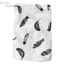 1 шт., хлопок, детские пеленки, муслин, мягкие одеяла для новорожденных, Банные, марлевые, для младенцев, детское полотенце спальный мешок, чехол для коляски, игровой коврик