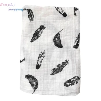 

1Pc 100% Cotton Baby Swaddles Muslin Soft Newborn Blankets Bath Gauze Infant Baby Wrap Sleepsack Towel Stroller Cover Play Mat