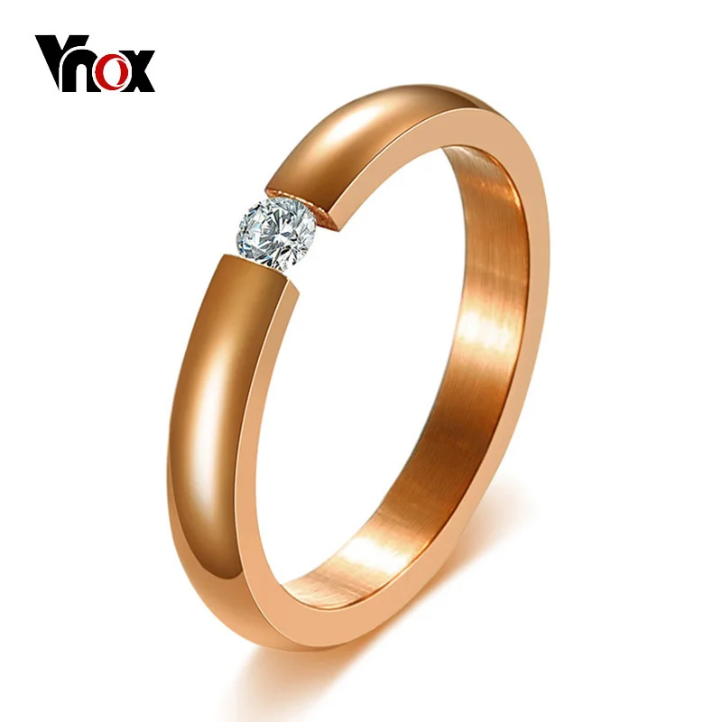 Elegant Cubic Zirconia Stone Ring For Women Wedding Rings Female